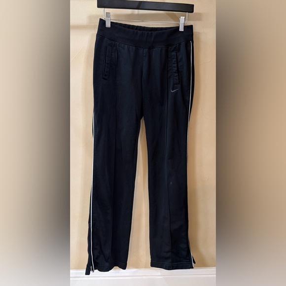 Nike Pants - Vintage Nike Track Pants Womens Small Black White Piped Activewear Gym Training